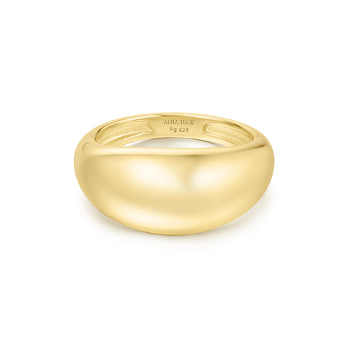 Gold Bold Dome Ring